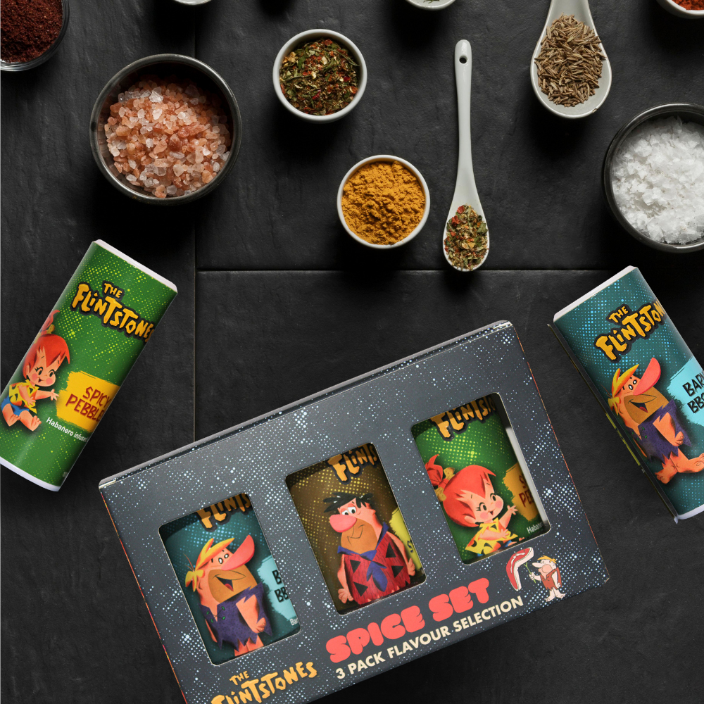 Flintstones Cave Man Spice Set 3 Spices Cafféluxe Coffee