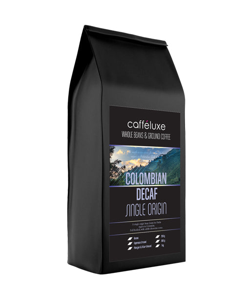 Caffeluxe Colombian Decaf Beans | 1kg