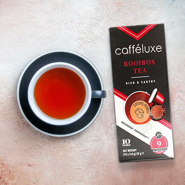 Cafféluxe Signature Caramel Rooibos Tea l 10 Tea Capsules l  Nespresso® Compatible
