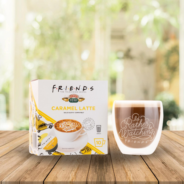 F.R.I.E.N.D.S Caramel Latte | 10 Capsules | Single Serve | Dolce Gusto® Compatible | Central Perk