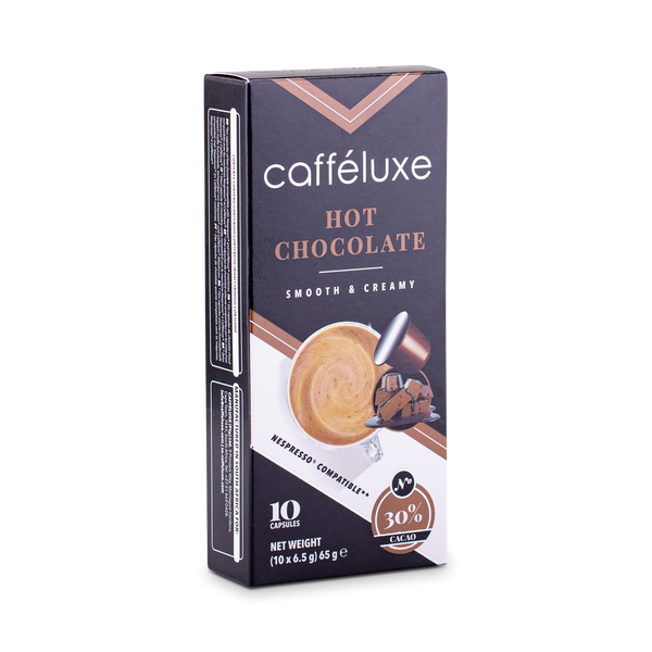 Cafféluxe Signature Milky Hot Chocolate | 10 Capsules | Nespresso® Compatible