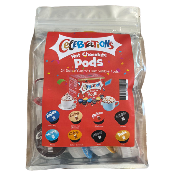 Celebrations Hot Chocolate Pods | 24 Dolce Gusto® Compatible Pods