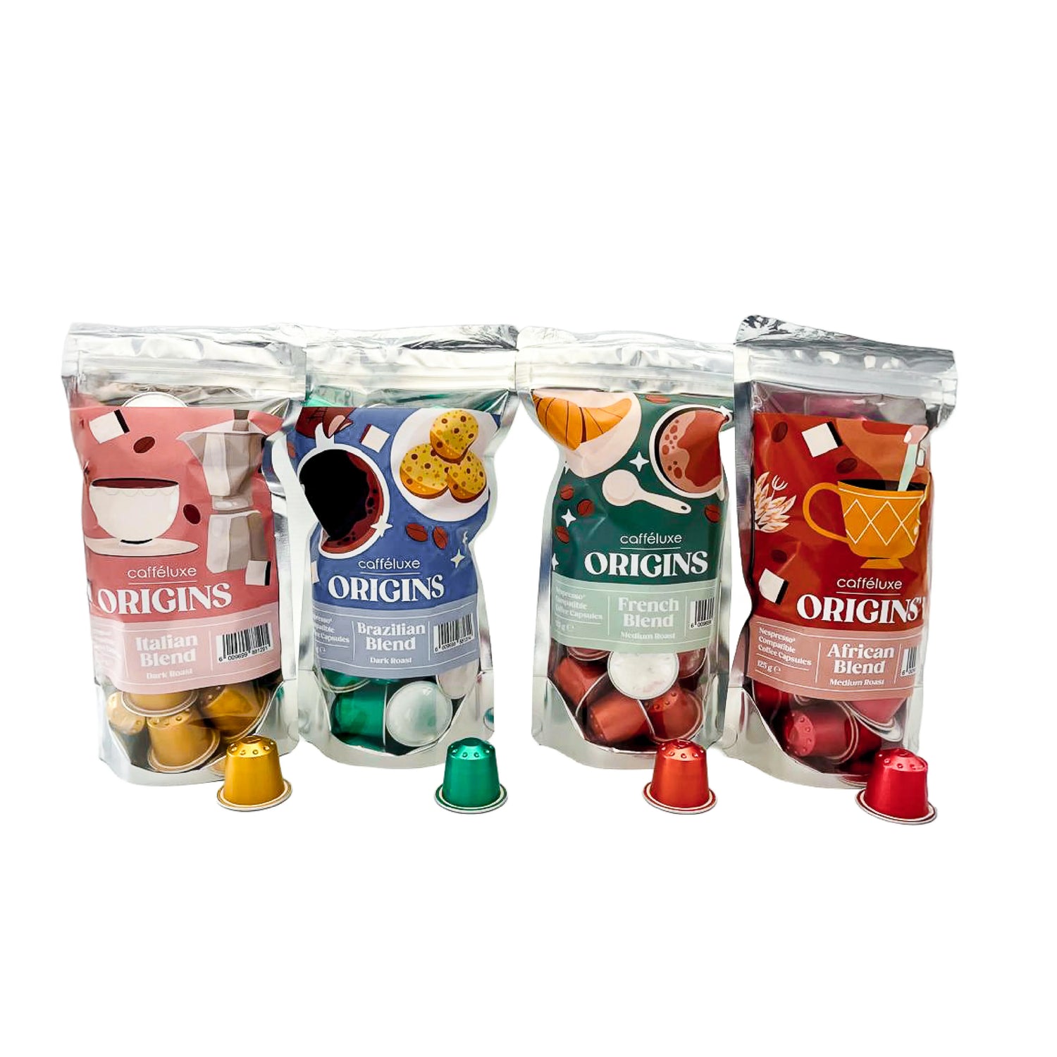 Caffeluxe F.R.I.E.N.D.S DUO Machine | Nespresso® & Dolce Gusto® Compatible | Central Perk | + 100 Aluminium Capsules Free