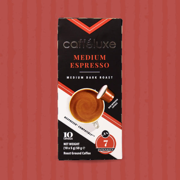 Cafféluxe Signature Medium Roast | 10 Coffee Capsules | Nespresso® Compatible