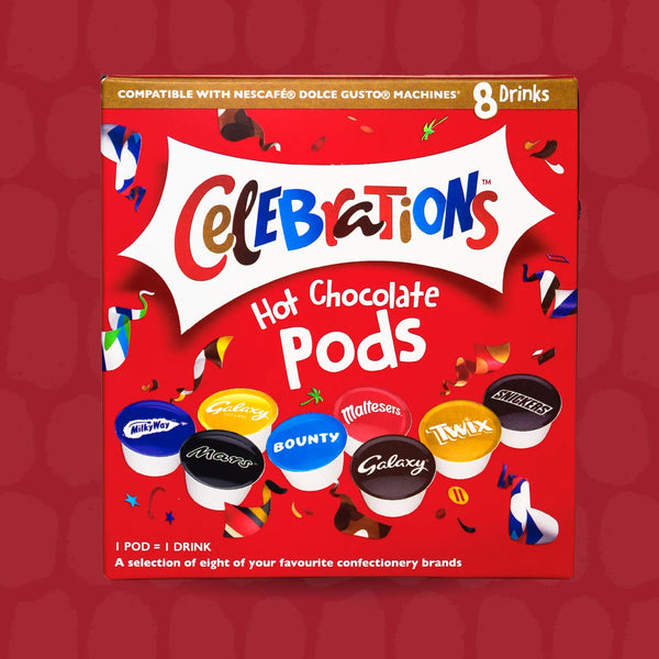 Mars Celebrations Hot Chocolate Capsules Single Serve Dolce Gusto®  Compatible