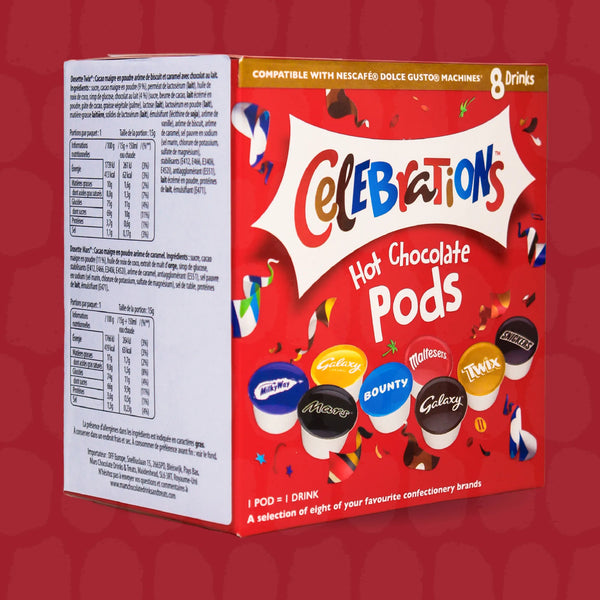 Mars Celebrations Hot Chocolate | 8 Capsules | Single Serve | Dolce Gusto® Compatible
