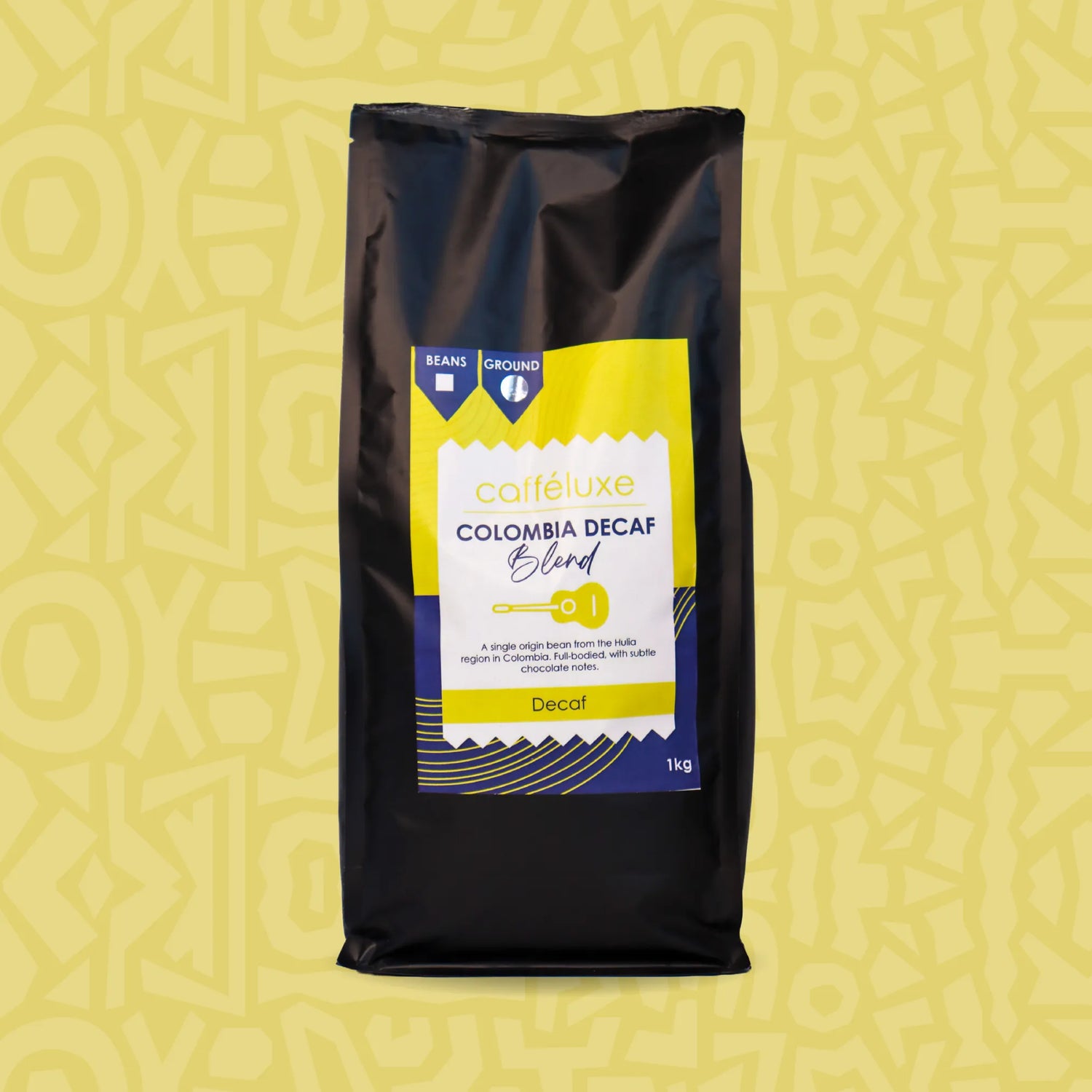 Caffeluxe Colombian Decaf Beans | 1kg
