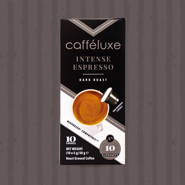 Cafféluxe Signature Intense Roast | 10 Coffee Capsules | Nespresso® Compatible