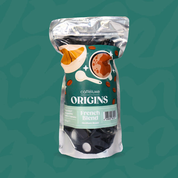 Cafféluxe Origins French Blend | 25 Coffee Capsules | Nespresso® Compatible