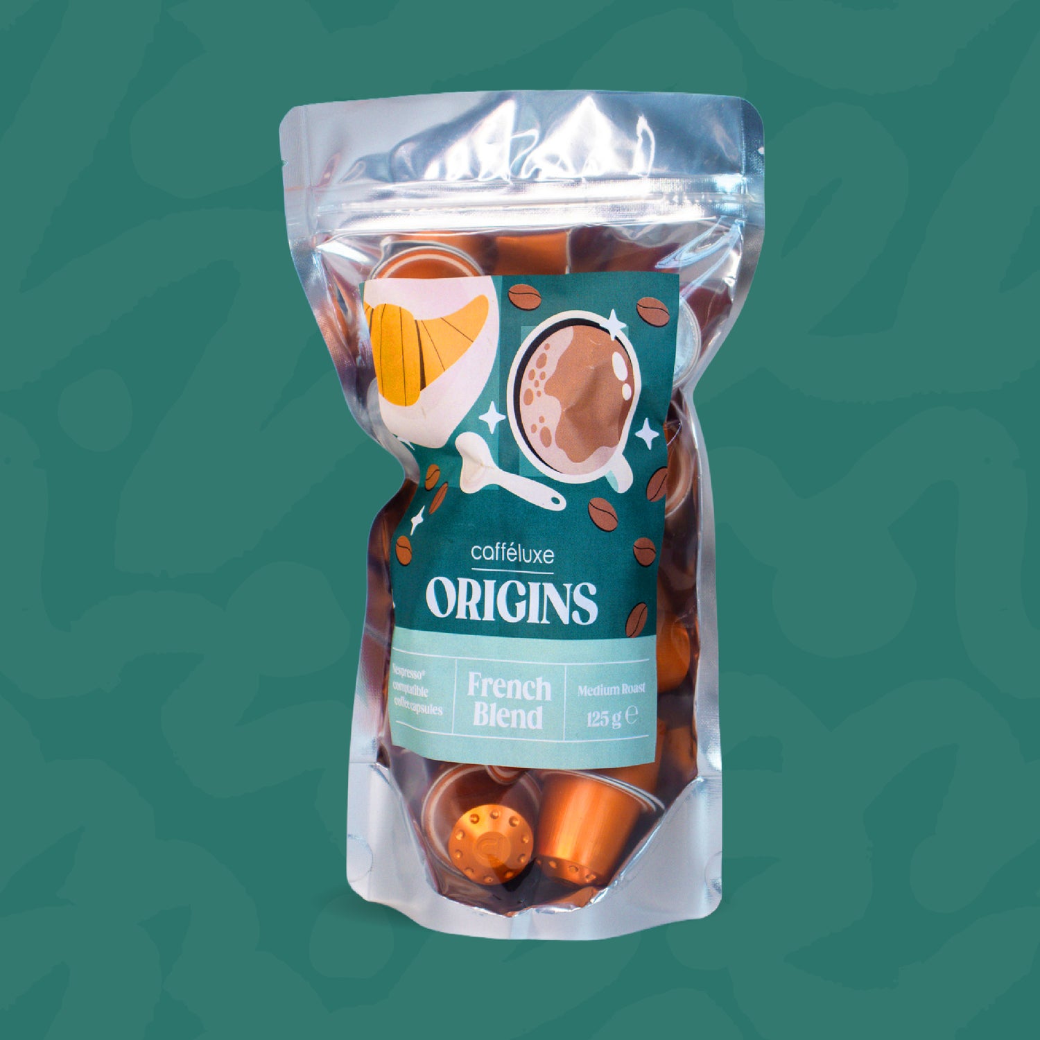 Cafféluxe Origins French Blend | 25 Coffee Capsules | Nespresso® Compatible