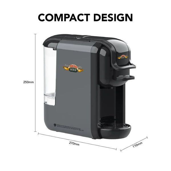Caffeluxe F.R.I.E.N.D.S DUO Machine | Nespresso® & Dolce Gusto® Compatible | Central Perk