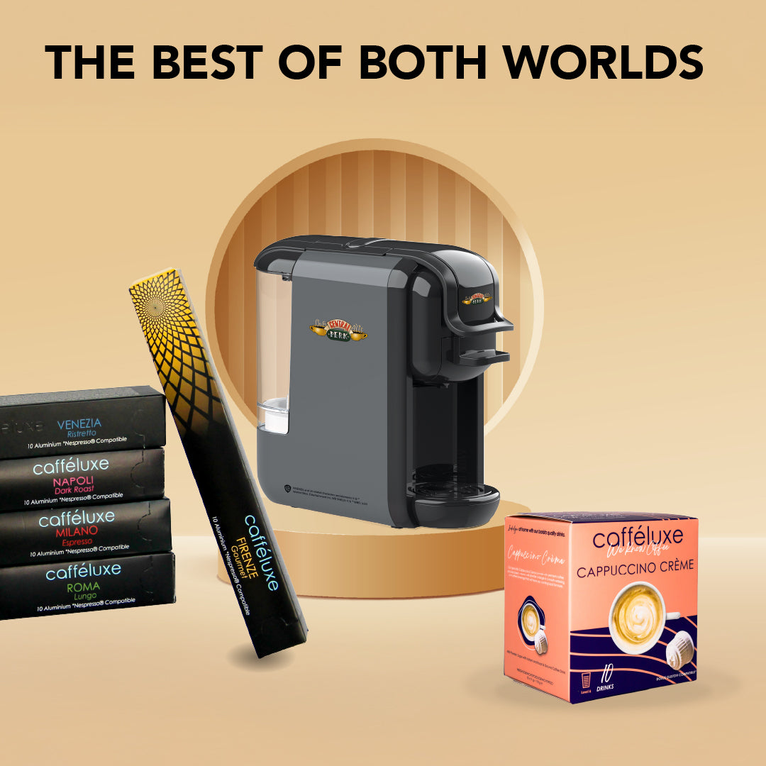 Caffeluxe F.R.I.E.N.D.S DUO Machine | Starter Pack