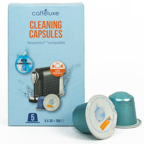 Caffeluxe Aluminium Cleaning Capsules for Nespresso Coffee Machine | 5 Pods