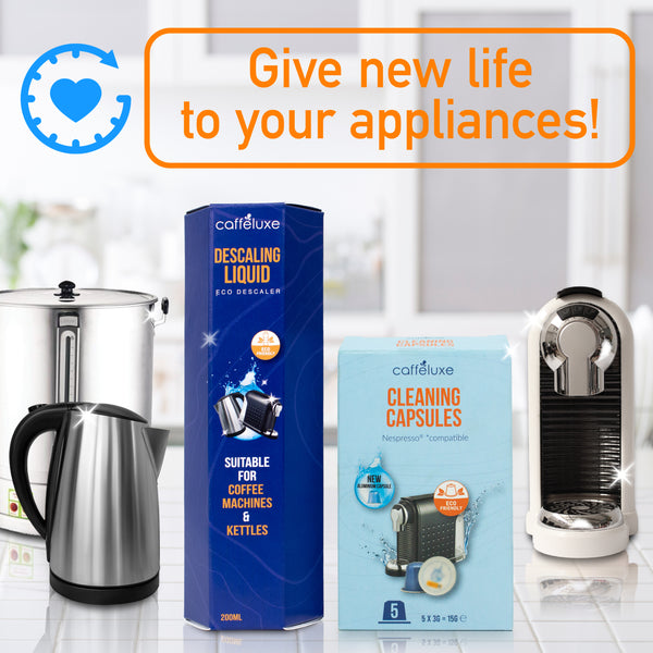 Caffeluxe Aluminium Cleaning Capsules for Nespresso Coffee Machine | 5 Pods