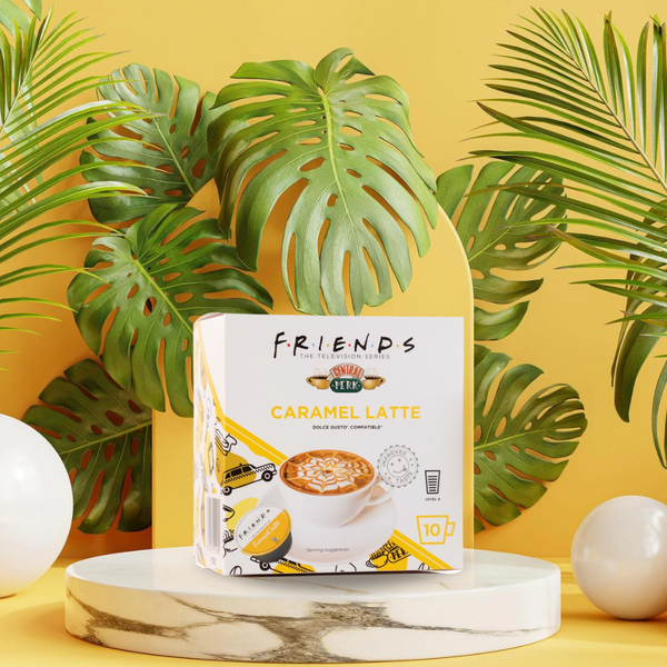 Friends Caramel Latte | 40 Capsules | Single Serve | Dolce Gusto® Compatible | Central Perk