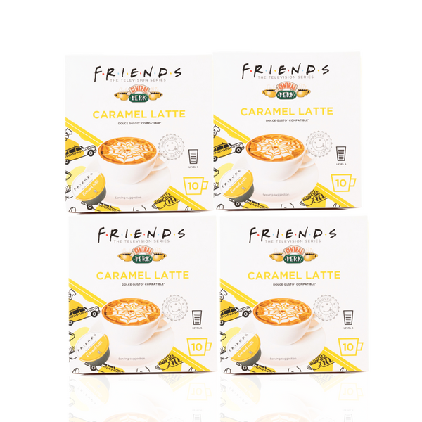 Friends Caramel Latte | 40 Capsules | Single Serve | Dolce Gusto® Compatible | Central Perk
