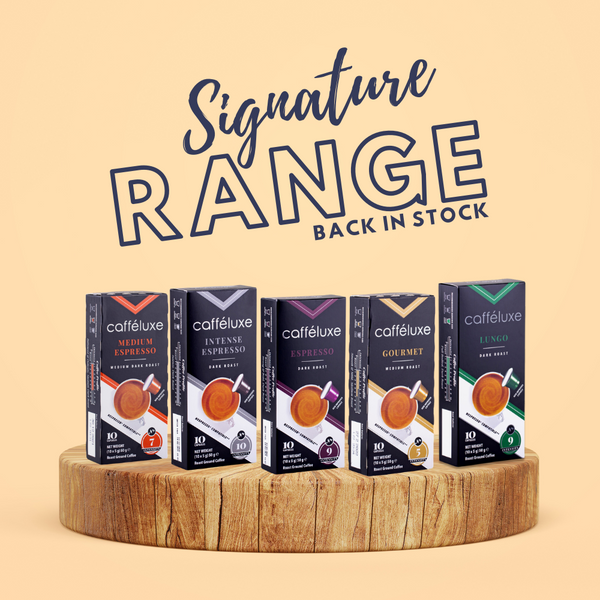 Cafféluxe Signature Mixed Variety | 50 Coffee Capsules | No Decaf | Nespresso® Compatible