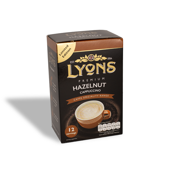Lyons Hazelnut Cappuccino Sachets | 12 Sachets