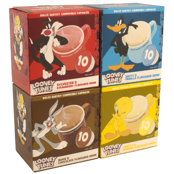 Looney Tunes Bundle Pack | 40 Dolce Gusto® Compatible Capsules