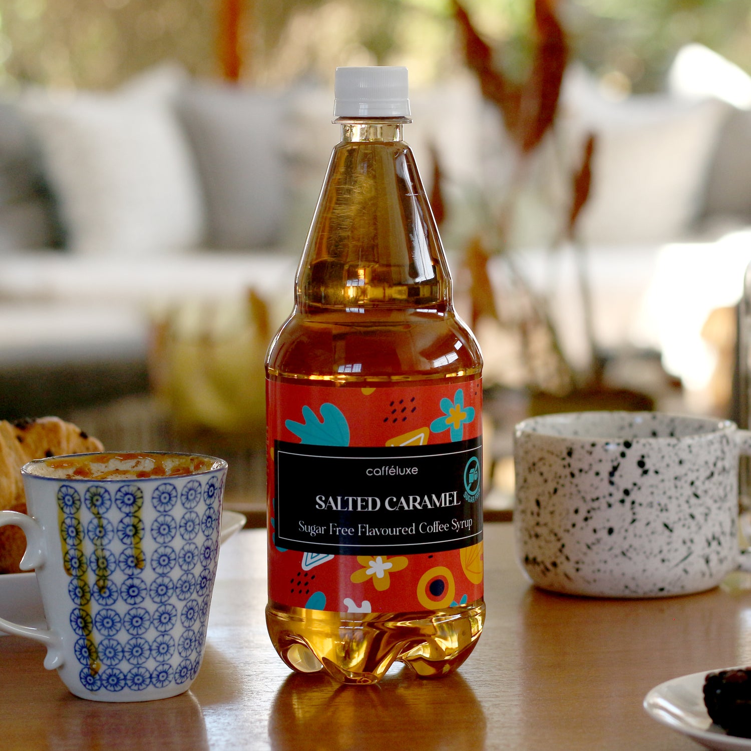 Caffeluxe Salted Caramel | Sugar Free Flavoured Coffee Syrup | 1L