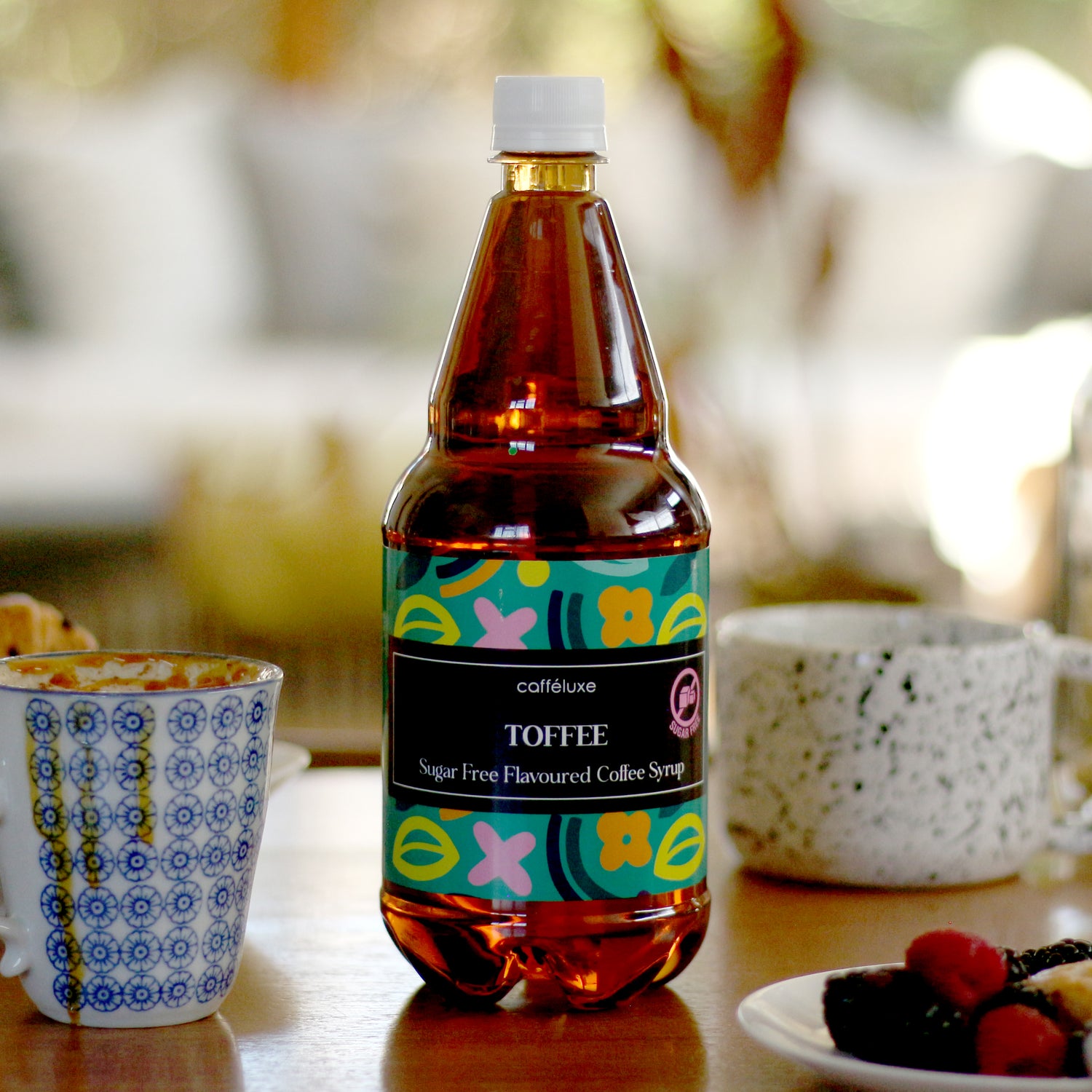 Caffeluxe Toffee | Sugar Free Flavoured Coffee Syrup | 1L