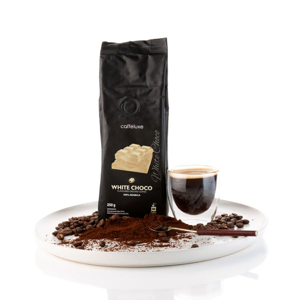 Caffeluxe White Chocolate Flavoured Ground Coffee