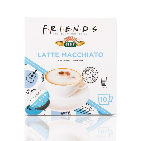 F.R.I.E.N.D.S Latte Macchiato | 10 Capsules | Single Serve | Dolce Gusto® Compatible | Central Perk
