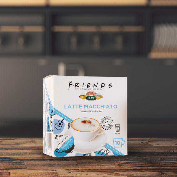 F.R.I.E.N.D.S Latte Macchiato | 10 Capsules | Single Serve | Dolce Gusto® Compatible | Central Perk