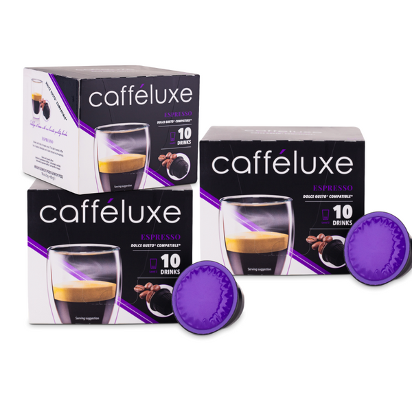 Caffeluxe Espresso | 30 Capsules | Dolce Gusto® Compatible