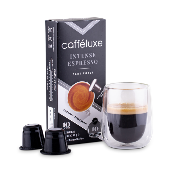 Cafféluxe Signature Intense Roast | 100 Coffee Capsules | Nespresso® Compatible