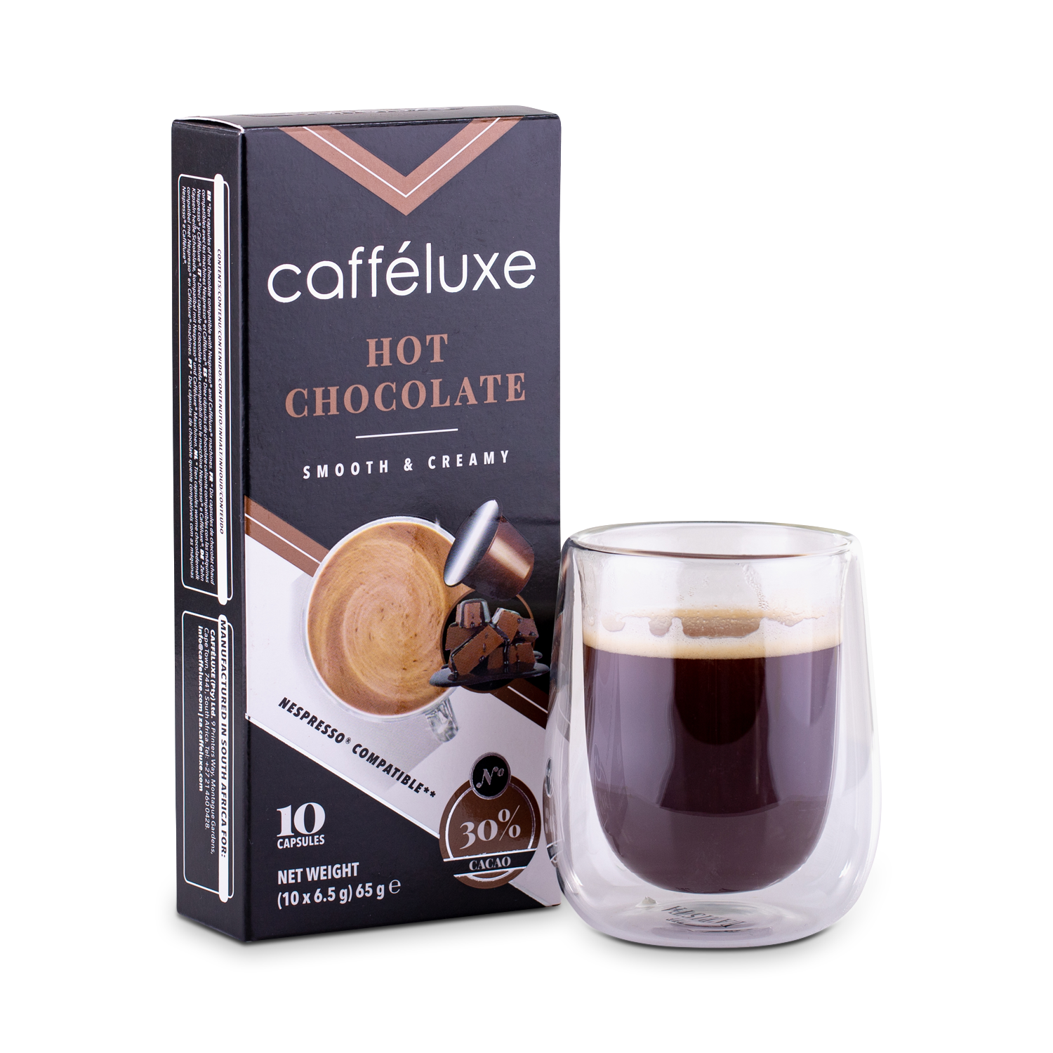 Cafféluxe Milky Hot Chocolate Signature Range Nespresso® Compatible Capsules