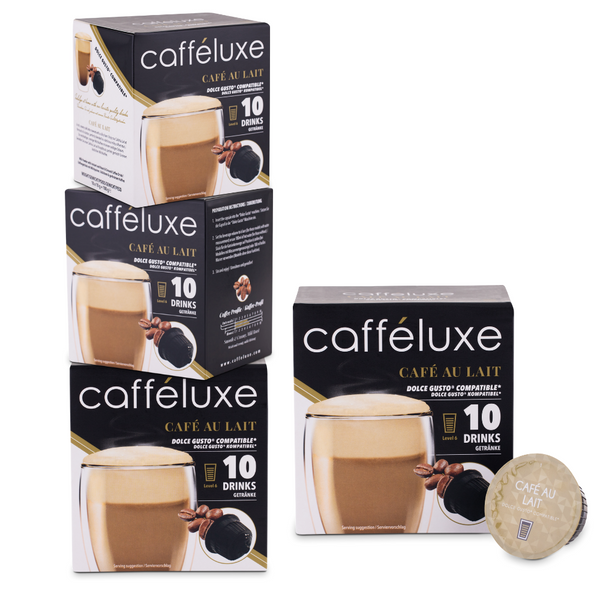Cafféluxe Café Au Lait | 40 Capsules | Single Serve | Dolce Gusto® Compatible