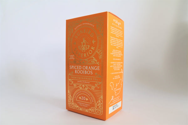 Sunbird Superior l Organic Spiced Orange l 20 Compostable Tea Bags