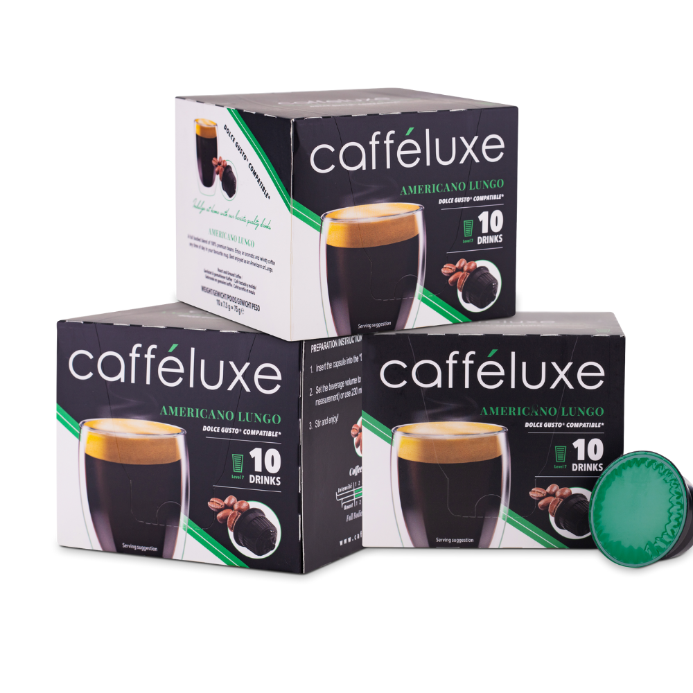 Caffeluxe Americano Lungo  | 30 Capsules  | Dolce Gusto® Compatible